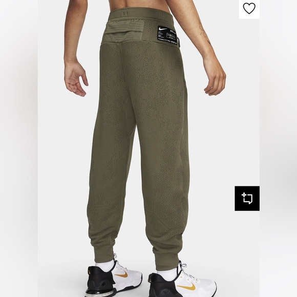 NIKE Axis Therma-Fit ADV Green Perforated Men’s Jogger Pants Size XXS Pockets - Picture 1 of 7